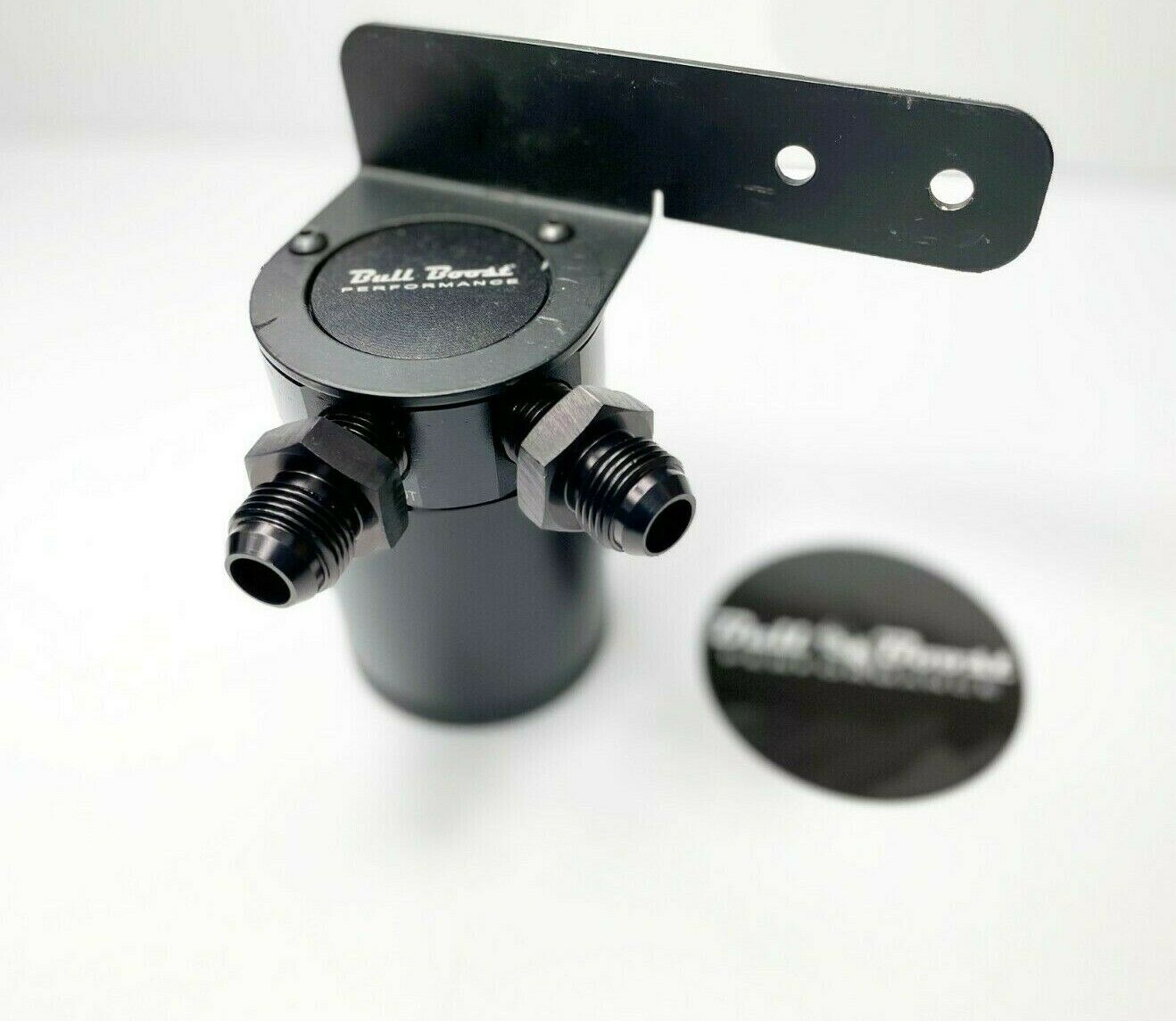 Billet Aluminum 8AN Oil Catch Can Reservoir Tank -8AN Performance W-Bracket