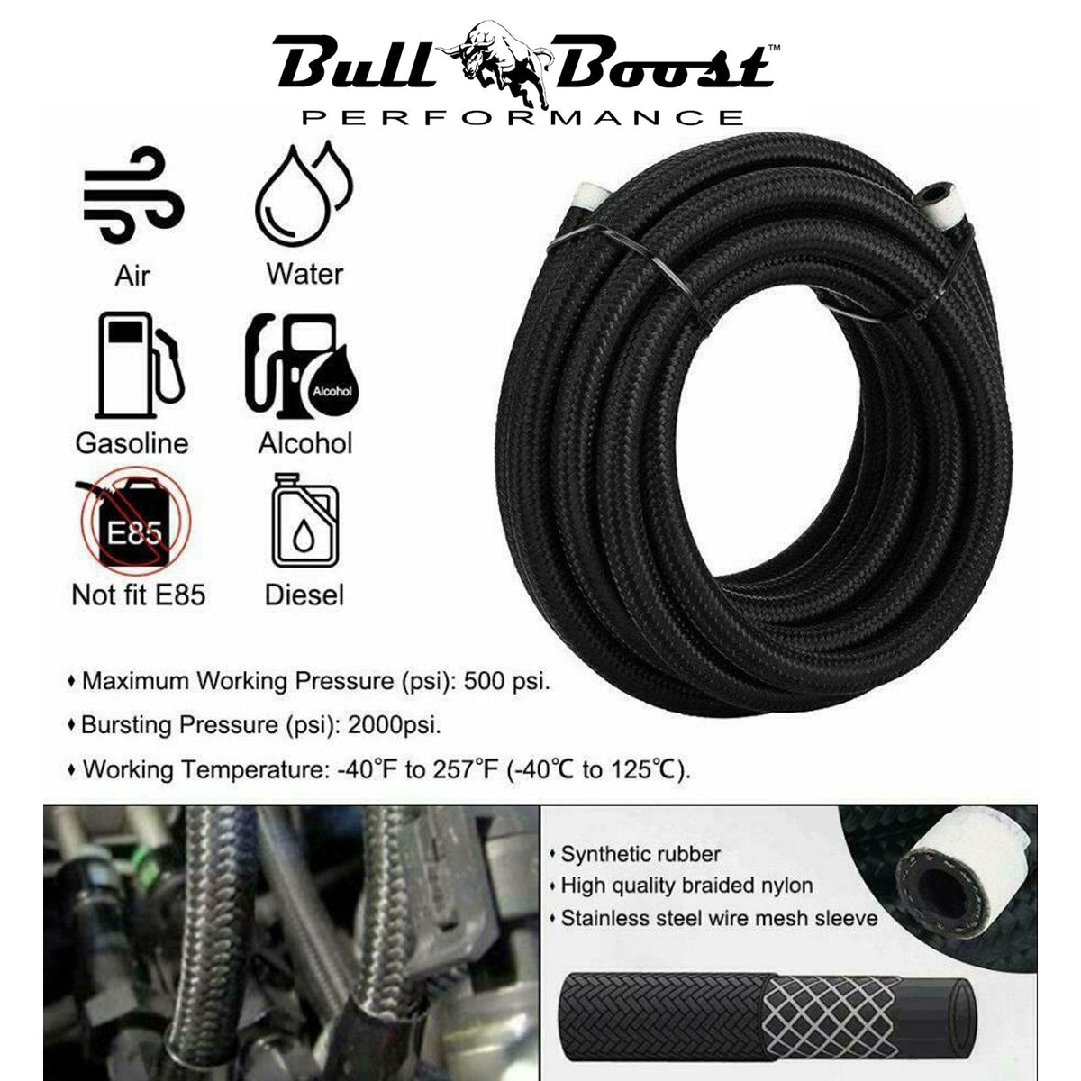 Universal Performance Oil Catch Can 2 Port -10AN Breather 750mL Baffle Tank