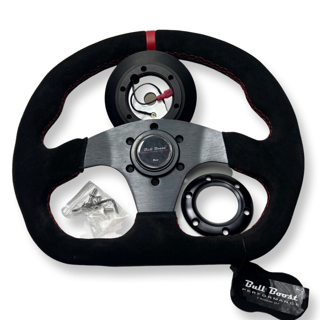JDM Steering Wheel + Short Hub Adapter Kit For Honda Acura