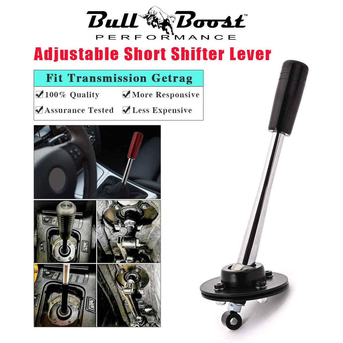 Billet Adjustable Short Shifter Lever Knob fit BMW 85-10 E30 E36 E46 E34 E39 Z3