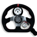 Racing Steering Wheel + Quick Release Short HUB Adapter For Nissan 350Z 370Z