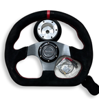 Racing Steering Wheel + Quick Release Short HUB Adapter For Nissan 350Z 370Z