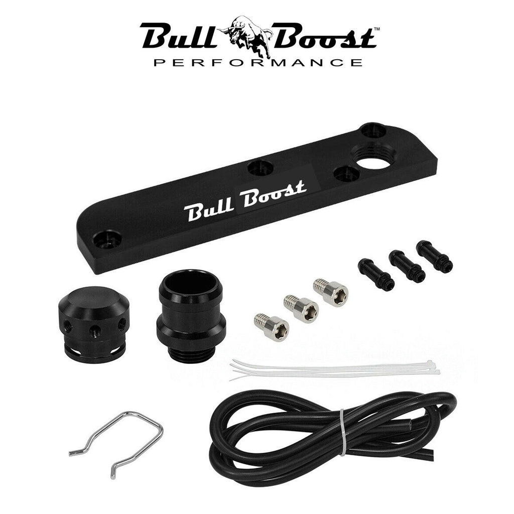 Billet PCV Adapter Kit Block Off Plate Boost Cap Kit For VW Audi Seat 2.0 TFSI