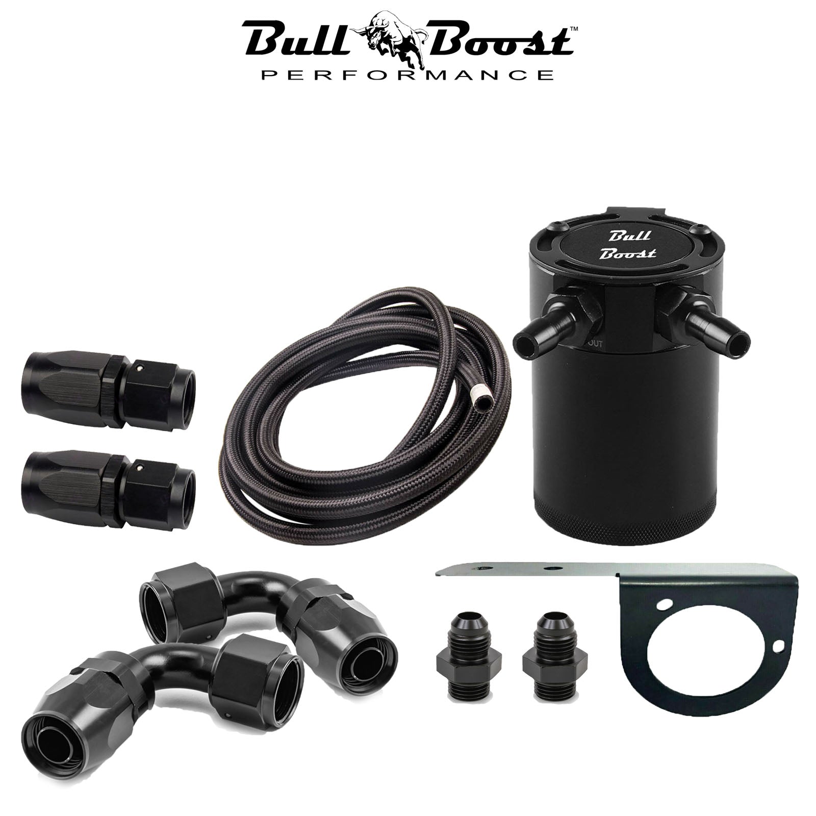 AN10 Motor Oil Catch Can 5ft Hose Kit Universal -AN10 Performance
