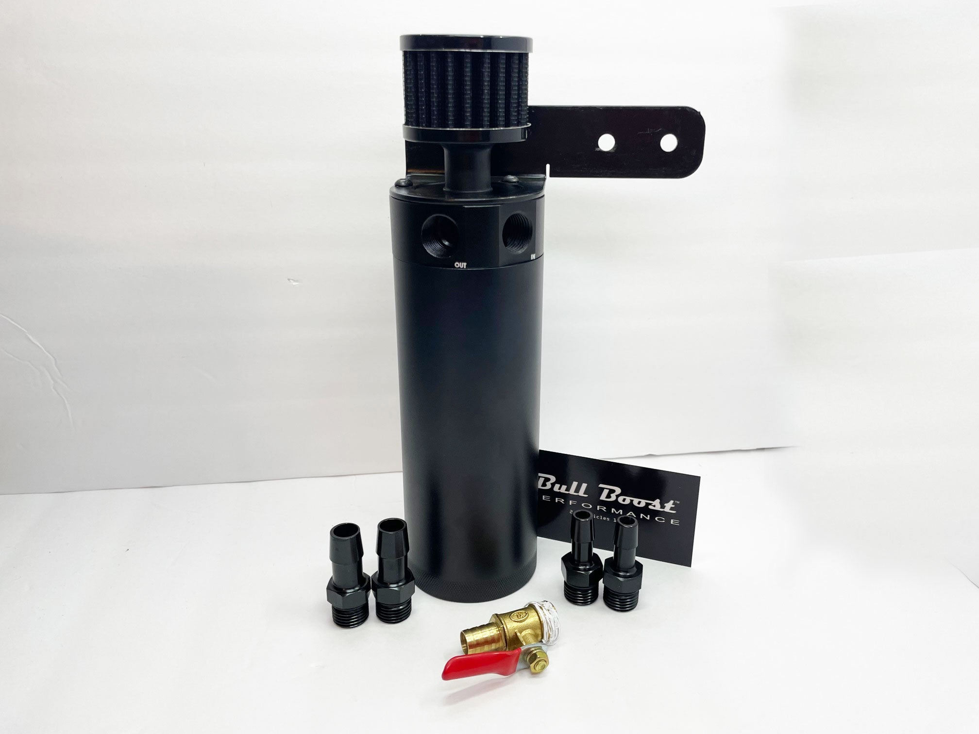 Universal Performance 7.5 oz Oil Catch Can 2 Port Kit 10AN, 8AN