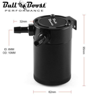 Billet Aluminum Baffled Oil Catch Can Reservoir Tank Racing 2-Port