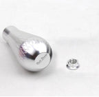 Billet Silver Tear Drop Weighted Shift Knob 195 Grams M10 x 1.5 Aluminum EG EK DC2 | AFFILIATE