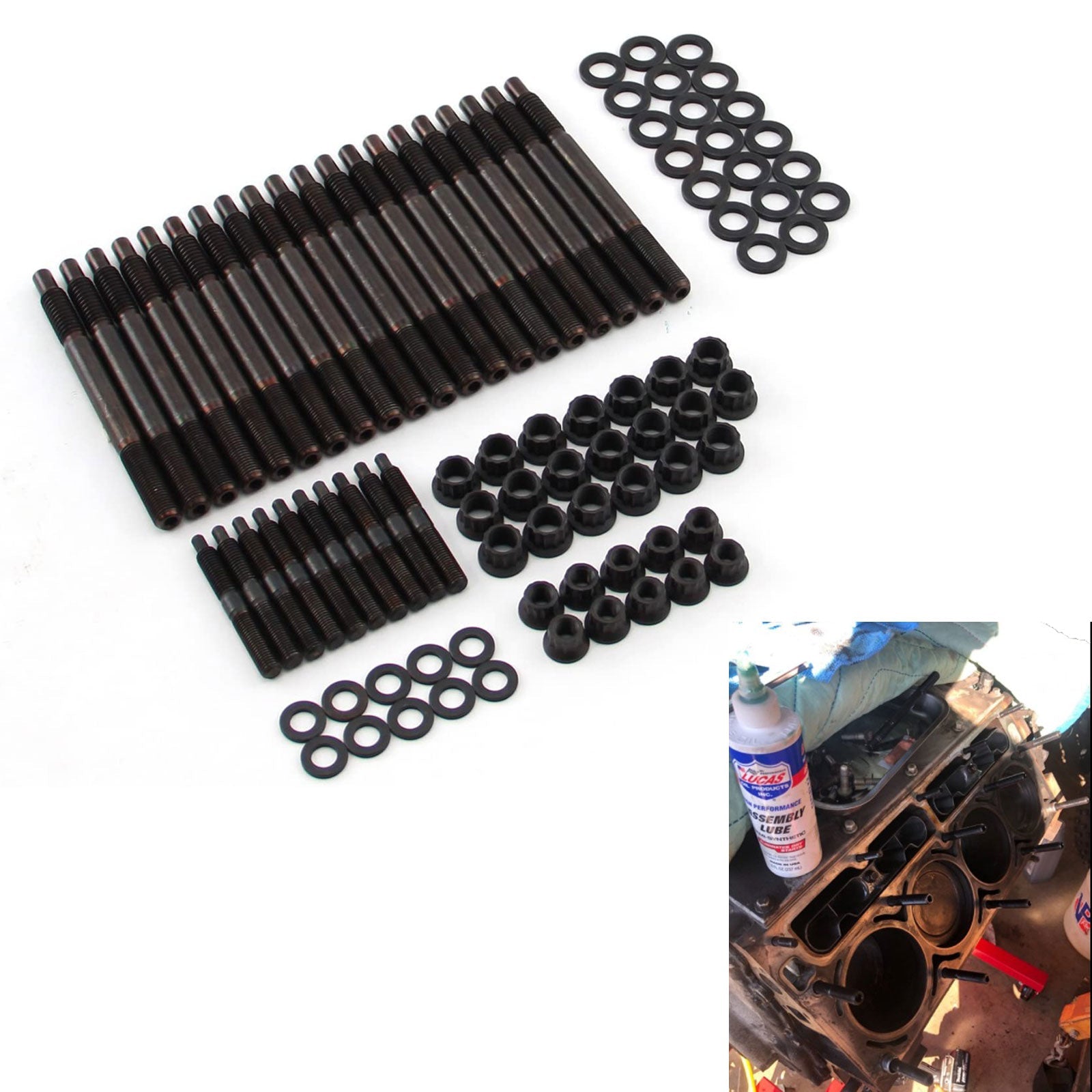 Head Studs Bolts Kit For 2004-2020 Chevy GM 4.8L 5.3L 5.7L 6.0L 6.2L 7.0L