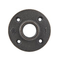 1 in. Prefinished Matte Black Floor Flange