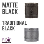 1/2 in. Prefinished Matte Black Coupling