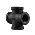 1/2 in. Prefinished Matte Black Cross