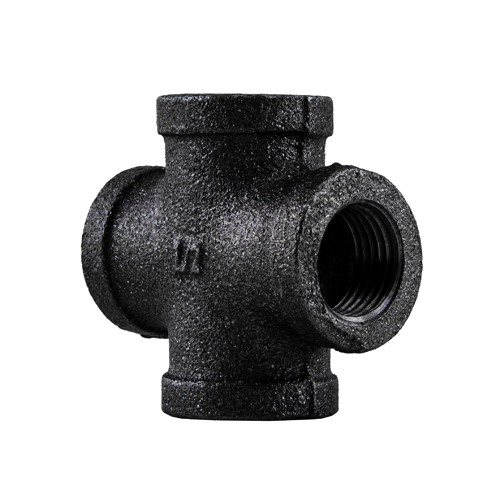 1/2 in. Prefinished Matte Black Cross