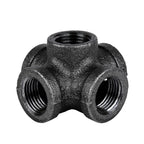 1/2 in. Prefinished Matte Black 5-Way Fitting