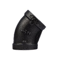 1/2 in. Prefinished Matte Black 45-Degree Elbow