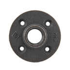 3/4 in. Prefinished Matte Black Floor Flange