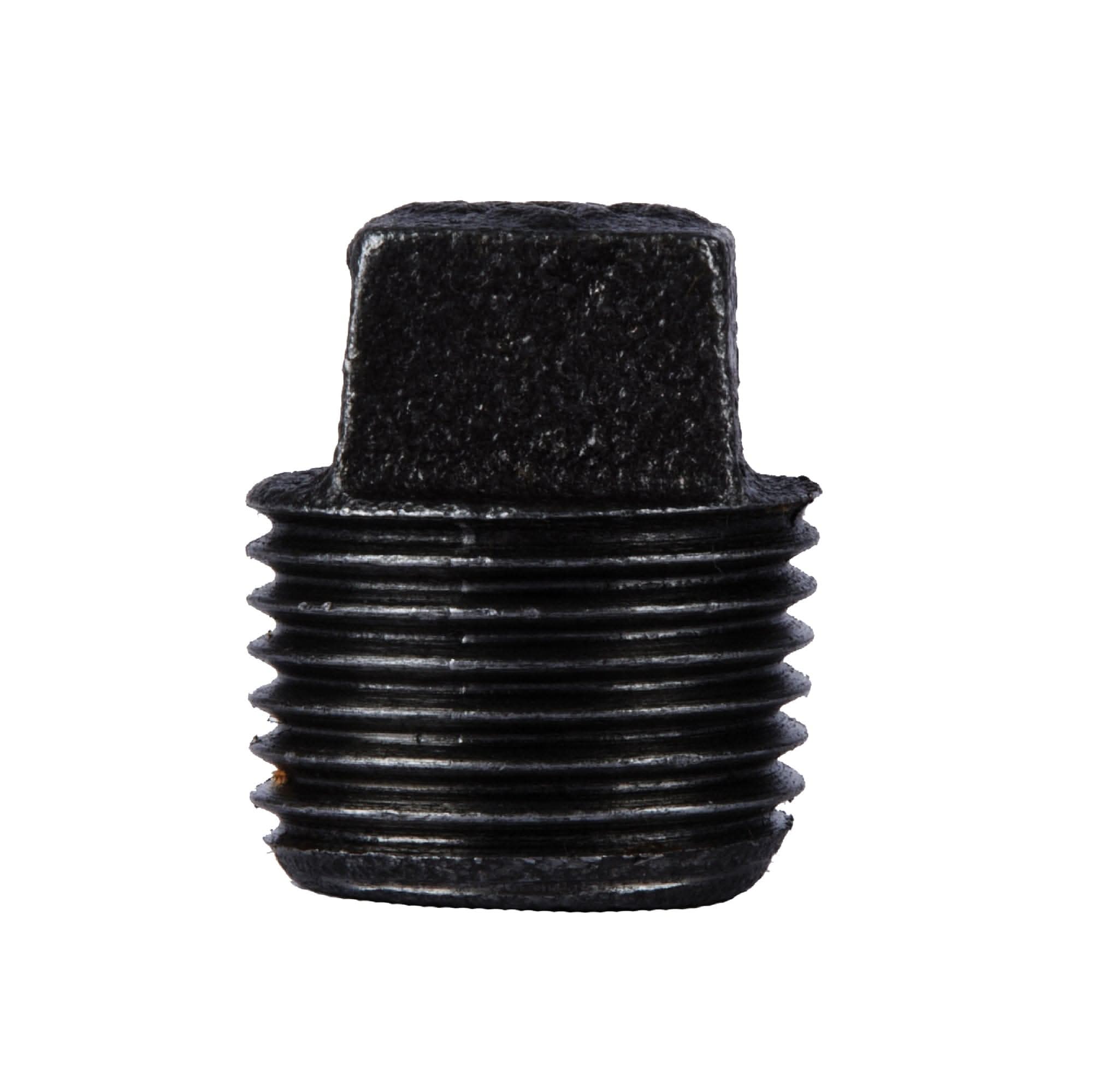 1/2 in. Prefinished Matte Black Plug