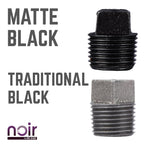 1/2 in. Prefinished Matte Black Plug