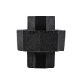 1/2 in. Prefinished Matte Black Union