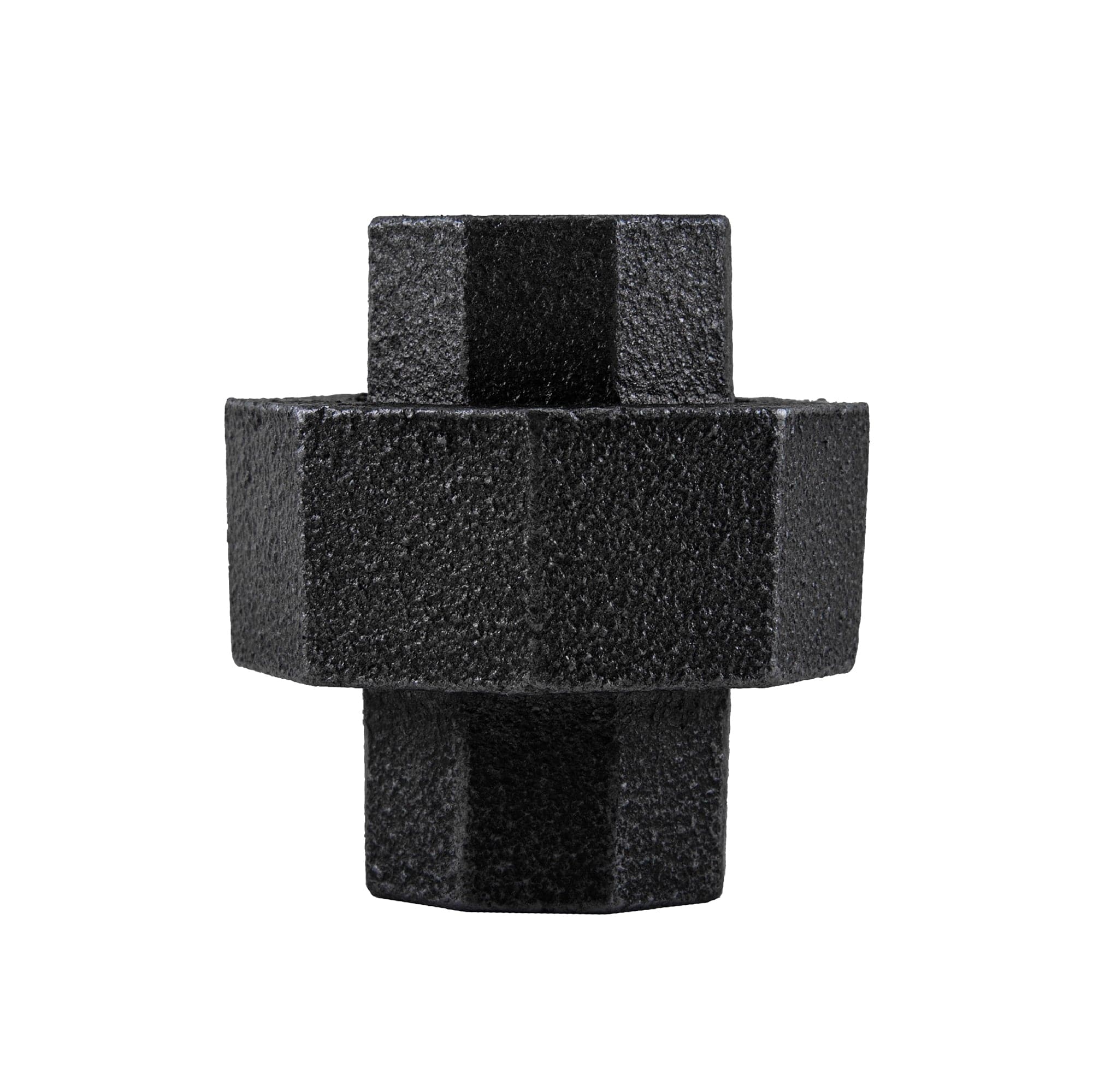 1/2 in. Prefinished Matte Black Union