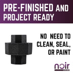 1/2 in. Prefinished Matte Black Union