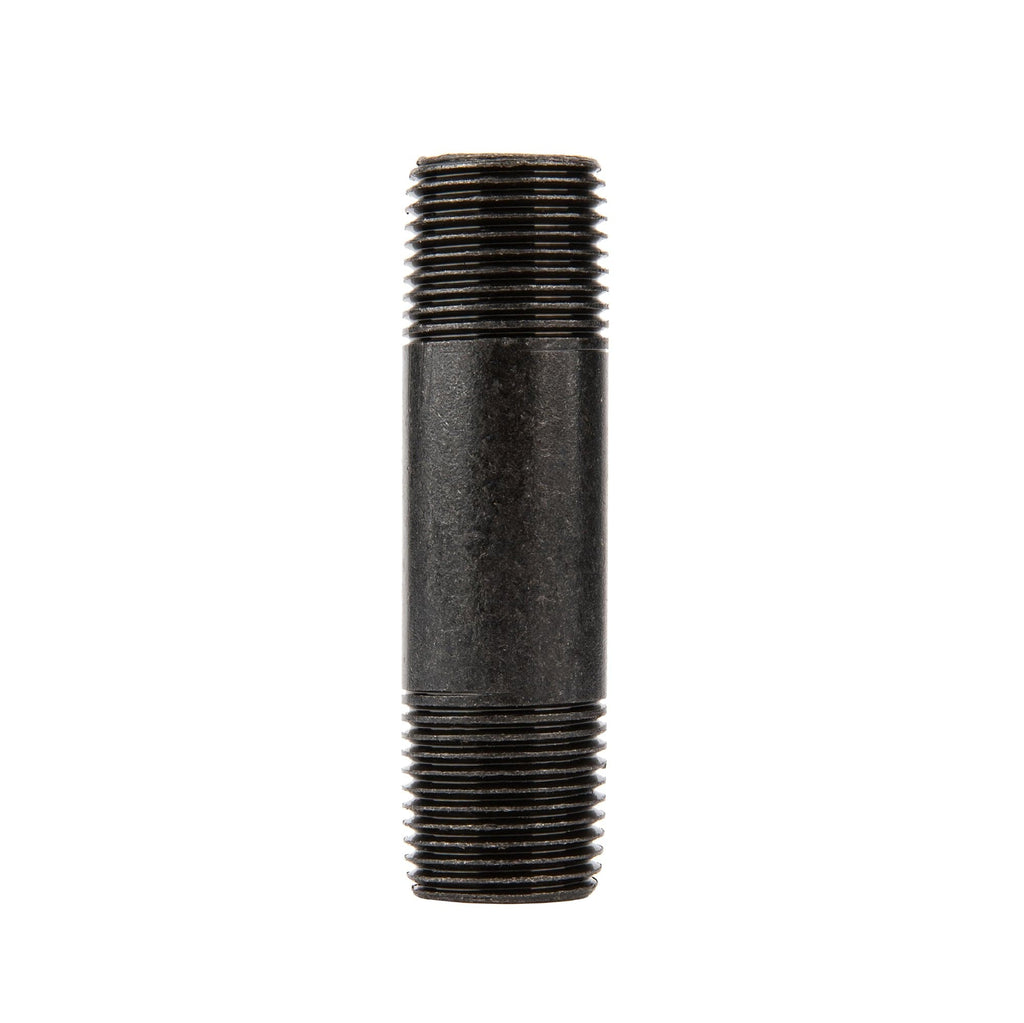 1/2 in. x 3 in. Prefinished Matte Black Pipe
