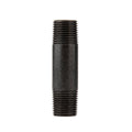 1/2 in. x 3 in. Prefinished Matte Black Pipe