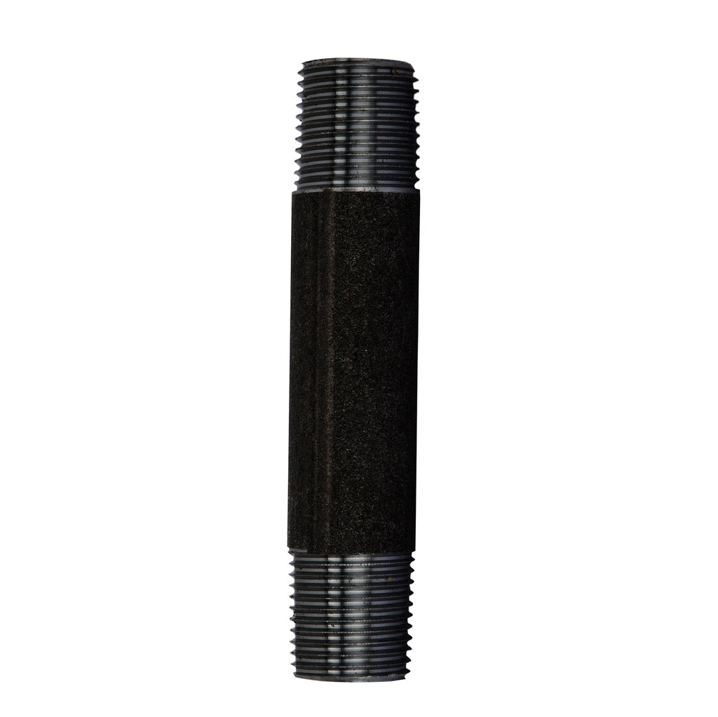 1/2 in. x 4 in. Prefinished Matte Black Pipe