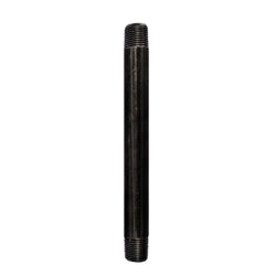 1/2 in. x 8 in. Prefinished Matte Black Pipe