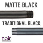 1/2 in. x 14 in. Prefinished Matte Black Pipe