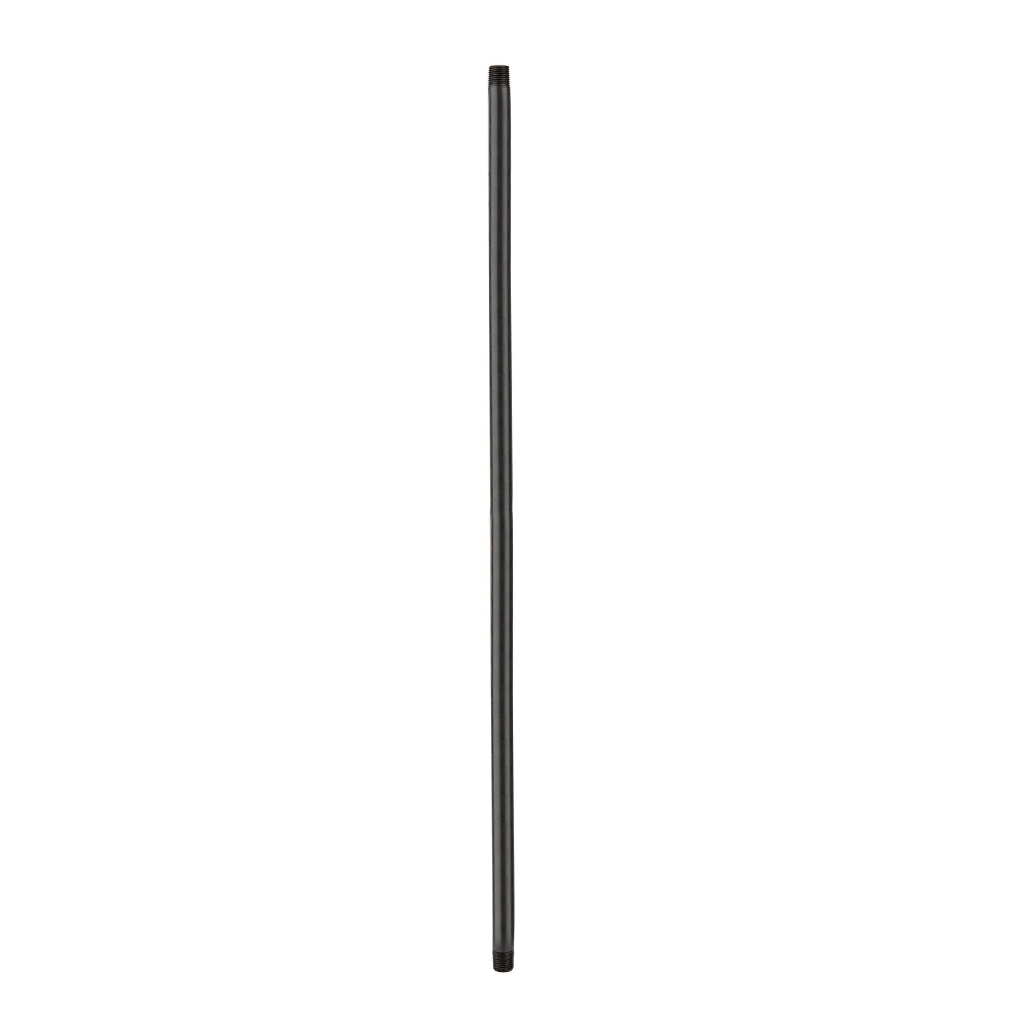 1/2 in. x 36 in. Prefinished Matte Black Pipe