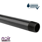 3/4 in. x 18 in. Prefinished Matte Black Pipe