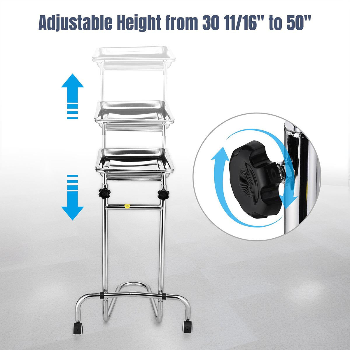 Yescom Mayo Stand Foot Operated Double Post
