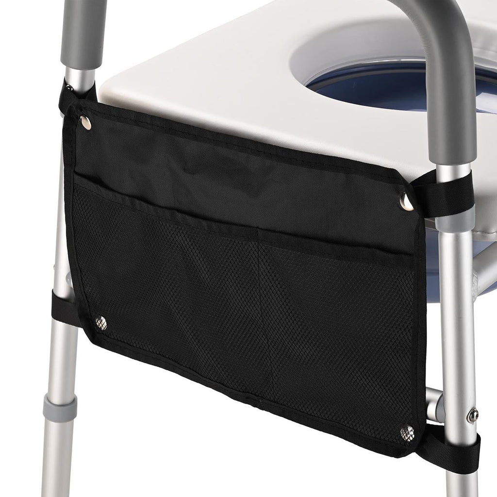 Yescom Raised Toilet Seat w/ Handles Height Adjustable Holds 375lbs