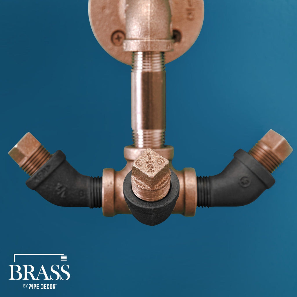 1/2 in. x 10 in. Red Brass Pipe
