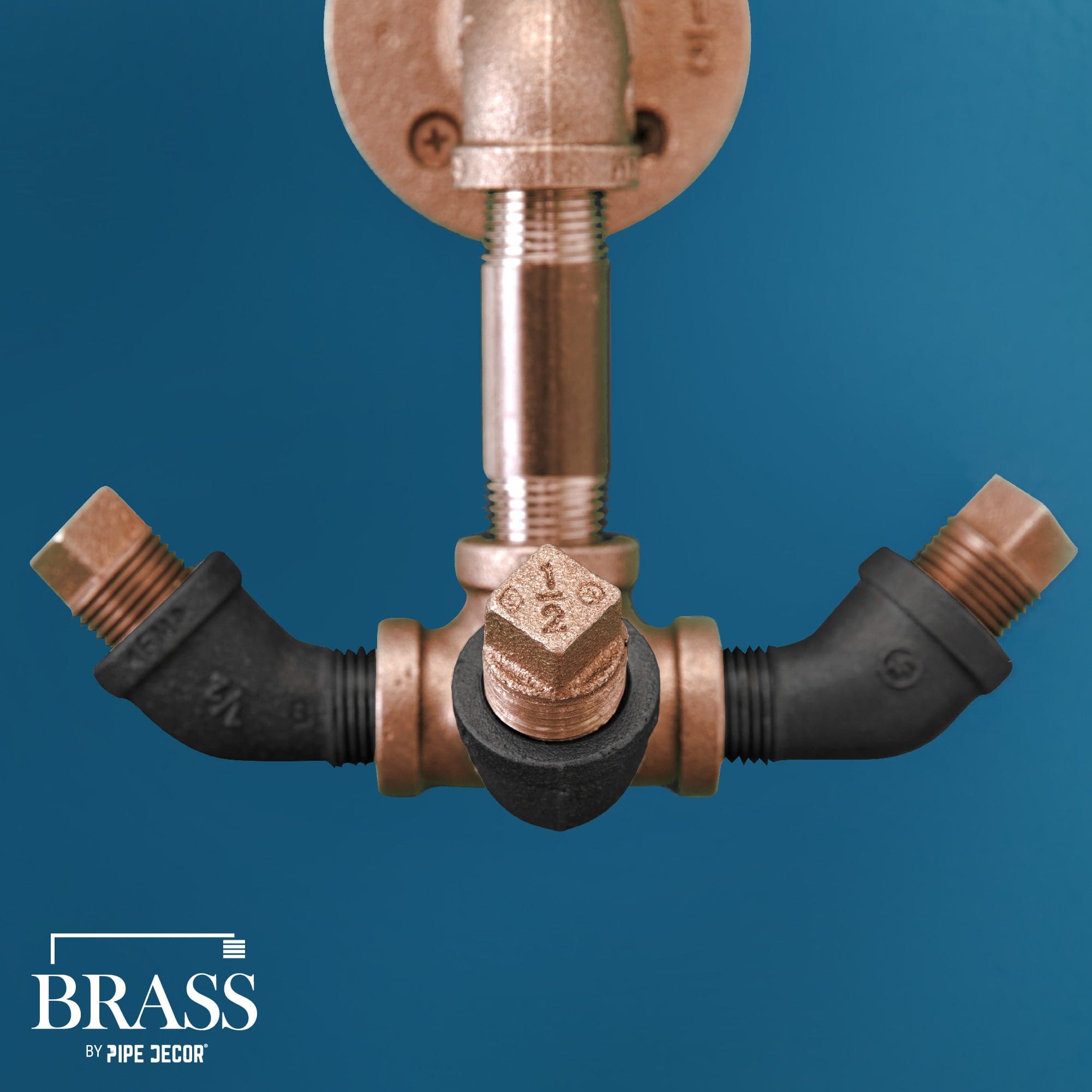 1/2 in. x 10 in. Red Brass Pipe