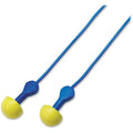 E-A-R EXPRESS Pod Plugs Reusable Corded Ear Plugs, Pod Shape, NRR 25 dB, M, Yellow, 100PK