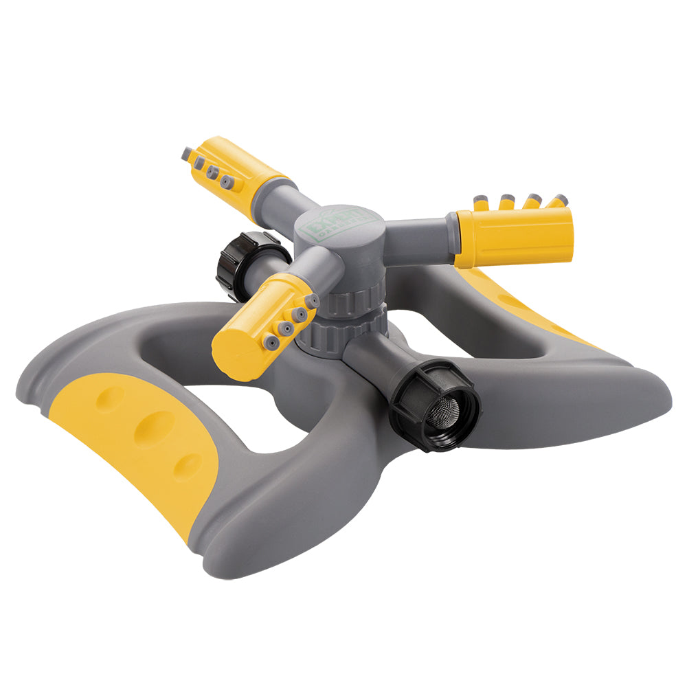 Plastic 3-Arm Spinning Sprinkler on Heavy-Duty Base 28961