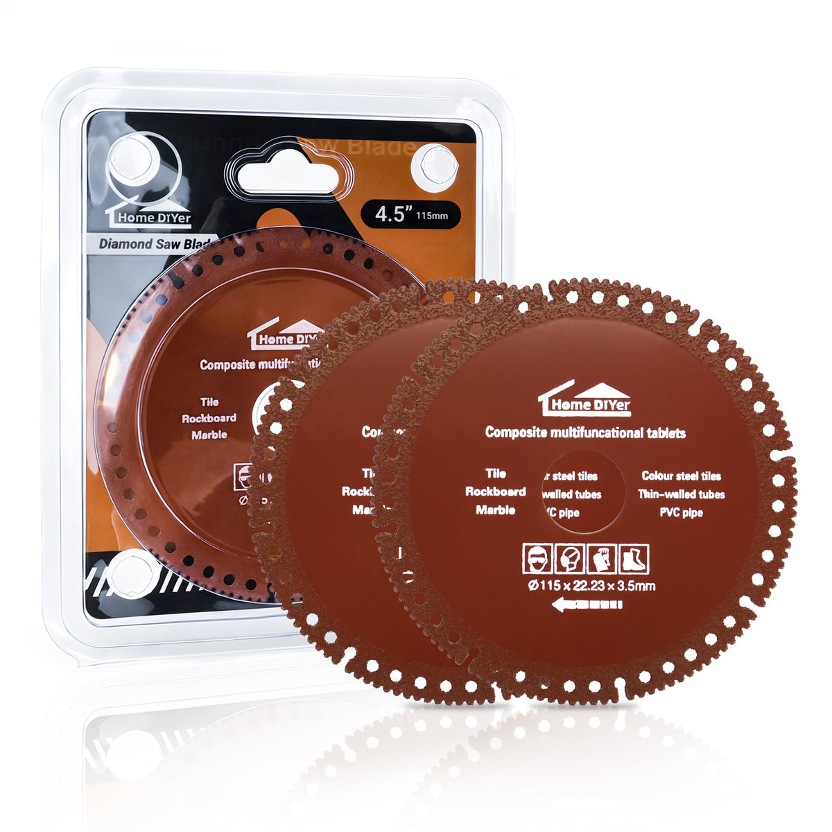Abrasive Cut-Off Wheels 4-1/2" x 7/8" for Metal — 5-Pack Cutting Discs for Steel, Iron & Rebar