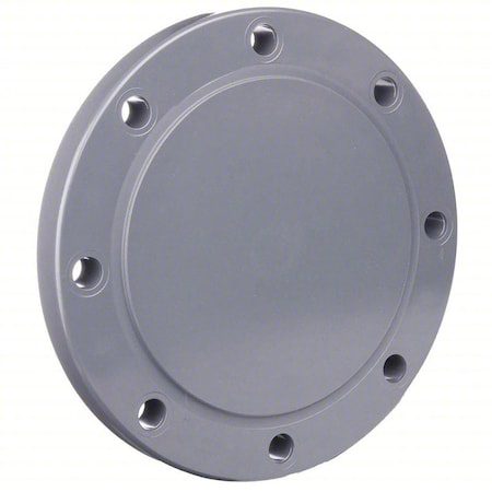 PVC Blind Flange, Socket, 6 in Pipe Size