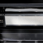 46"  Four Burners Black Outdoor Kitchen Islands Grill + Side Burner