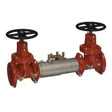 4" Double Check Detector Valve with OSY Backflow Preventer