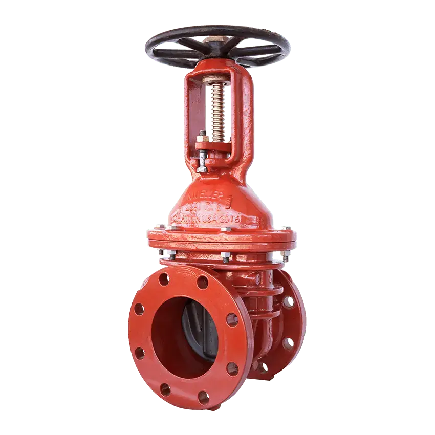 Ductile Iron OSY Resilient Wedge Gate Valve Flanged for Fire Protection Systems