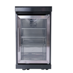 NG 85" 6-Burner 85,000 BTU Black Outdoor Kitchen Island Grill Refrigerator + Rotisserie Kit + Sink