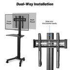 Yescom Mobile TV Stand Mount Bracket for Monitors up to 65"