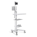 Yescom NexusX PC Computer Desktop Rolling Mobile Cart Workstation