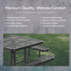 46" Square Picnic Table With Umbrella Hole