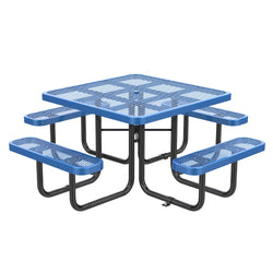 46" Square Picnic Table With Umbrella Hole