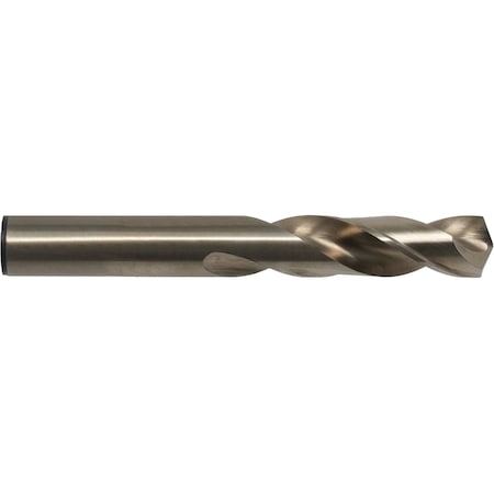 Screw Machine Drill Bit, 3.30 mm Size, 135  Degrees Point Angle, Cobalt, Straw/Bronze Finish