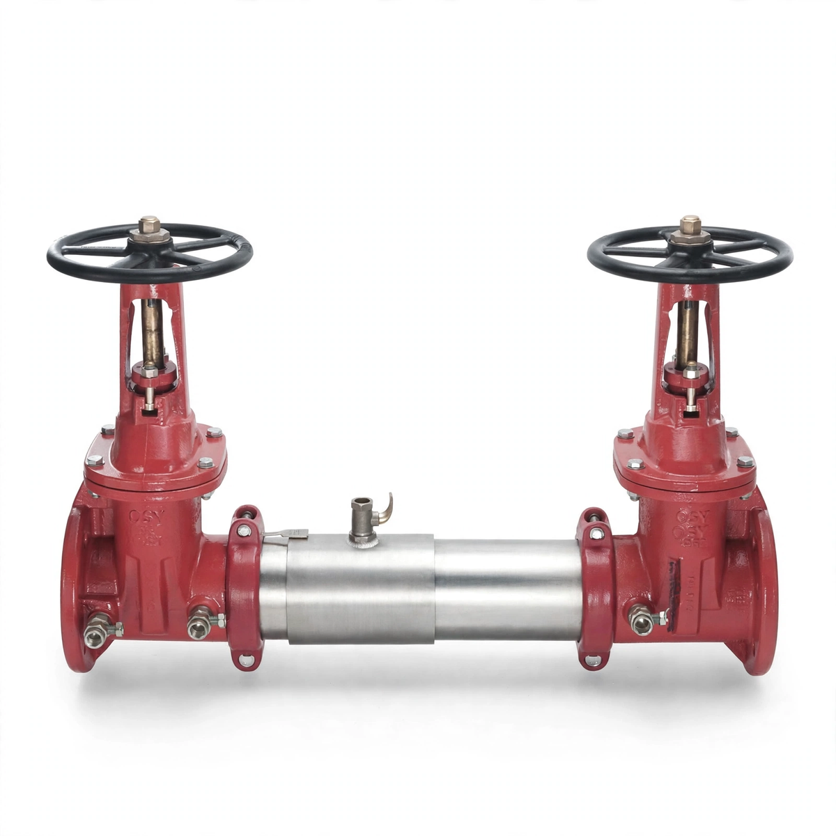 4" Double Check Assembly OSY Valve Fire Protection Backflow Preventor Valve