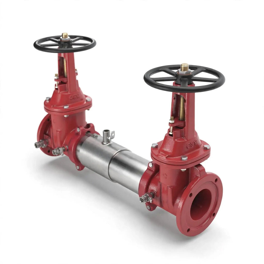 4" Double Check Assembly With Grooved Butterfly Valve by Manufacturer